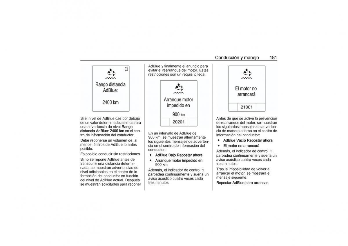 Opel Zafira C Tourer manual del propietario / page 183