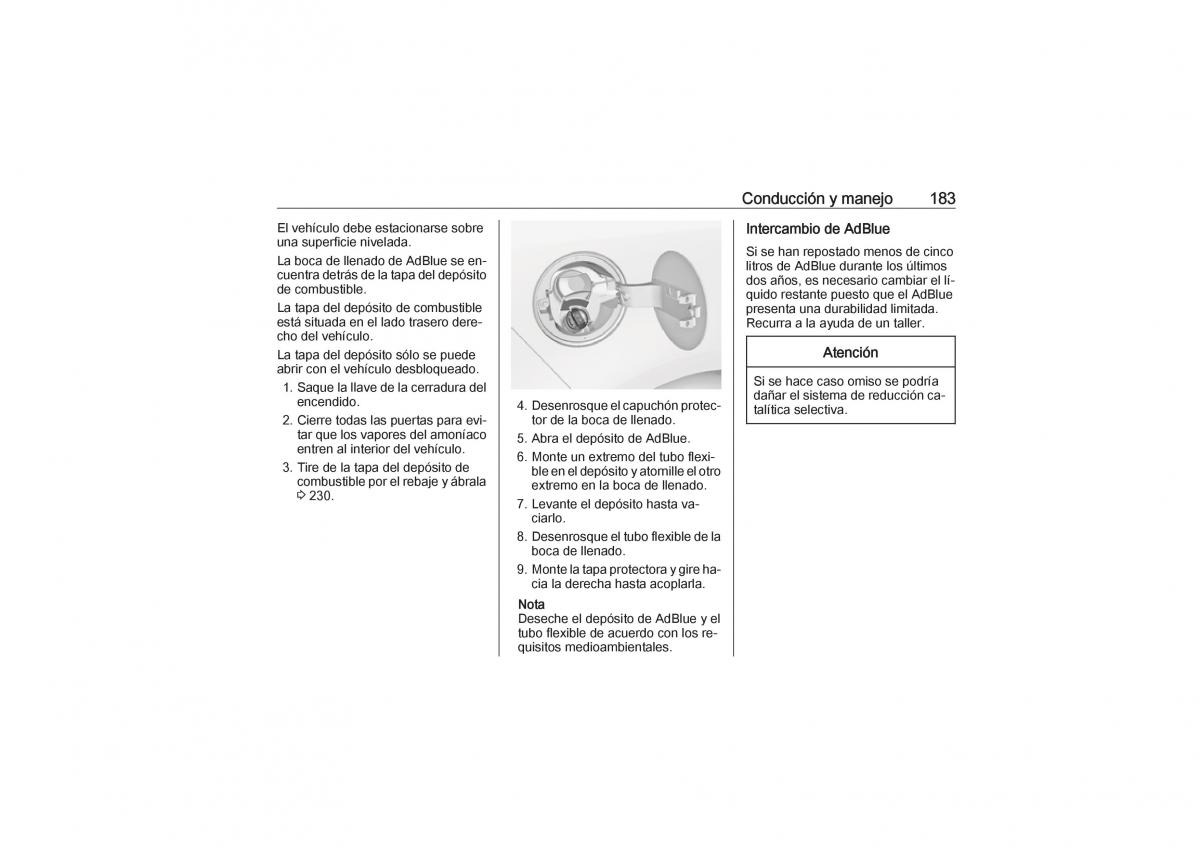 Opel Zafira C Tourer manual del propietario / page 185