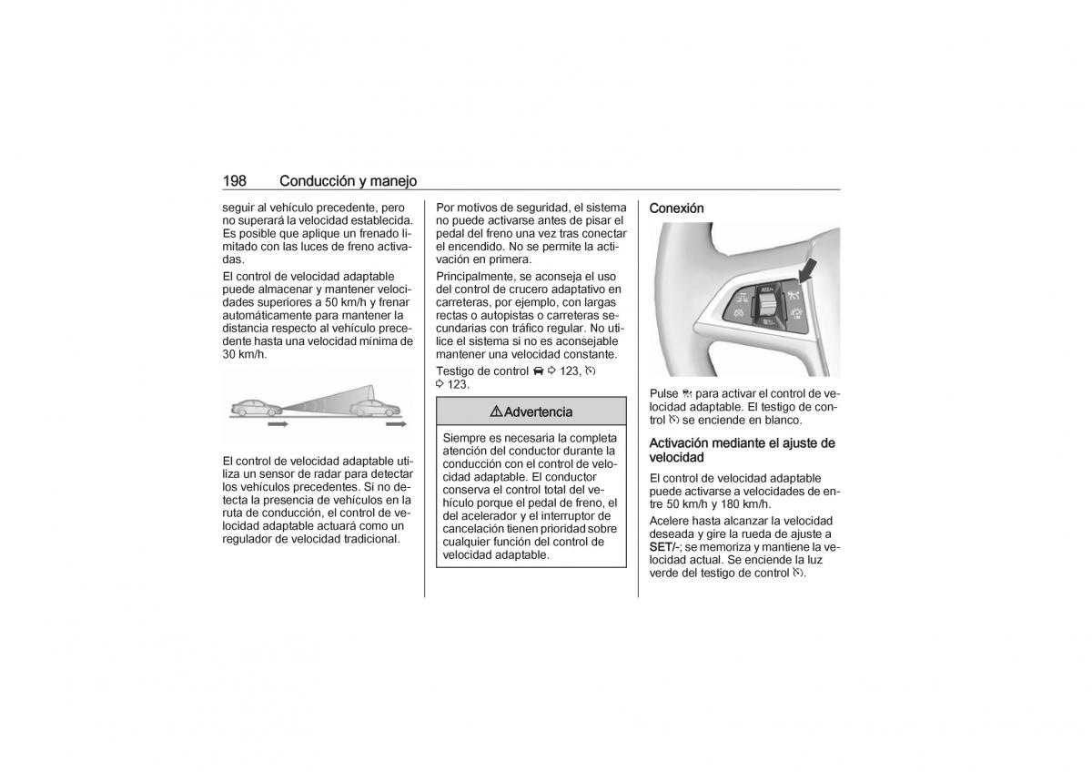 Opel Zafira C Tourer manual del propietario / page 200