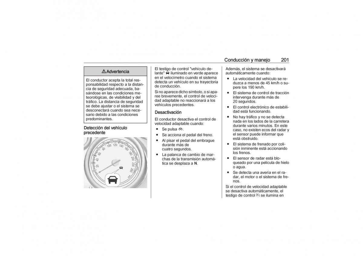 Opel Zafira C Tourer manual del propietario / page 203