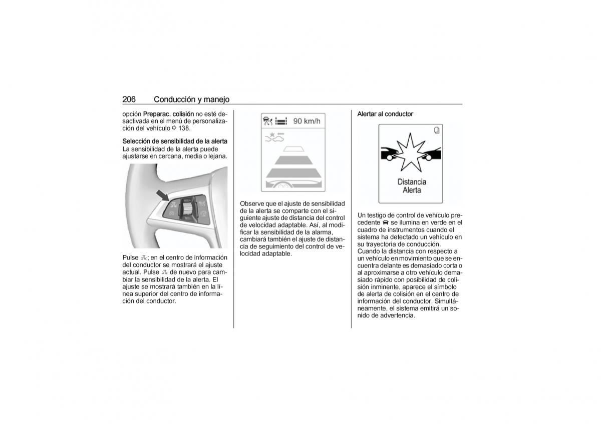 Opel Zafira C Tourer manual del propietario / page 208