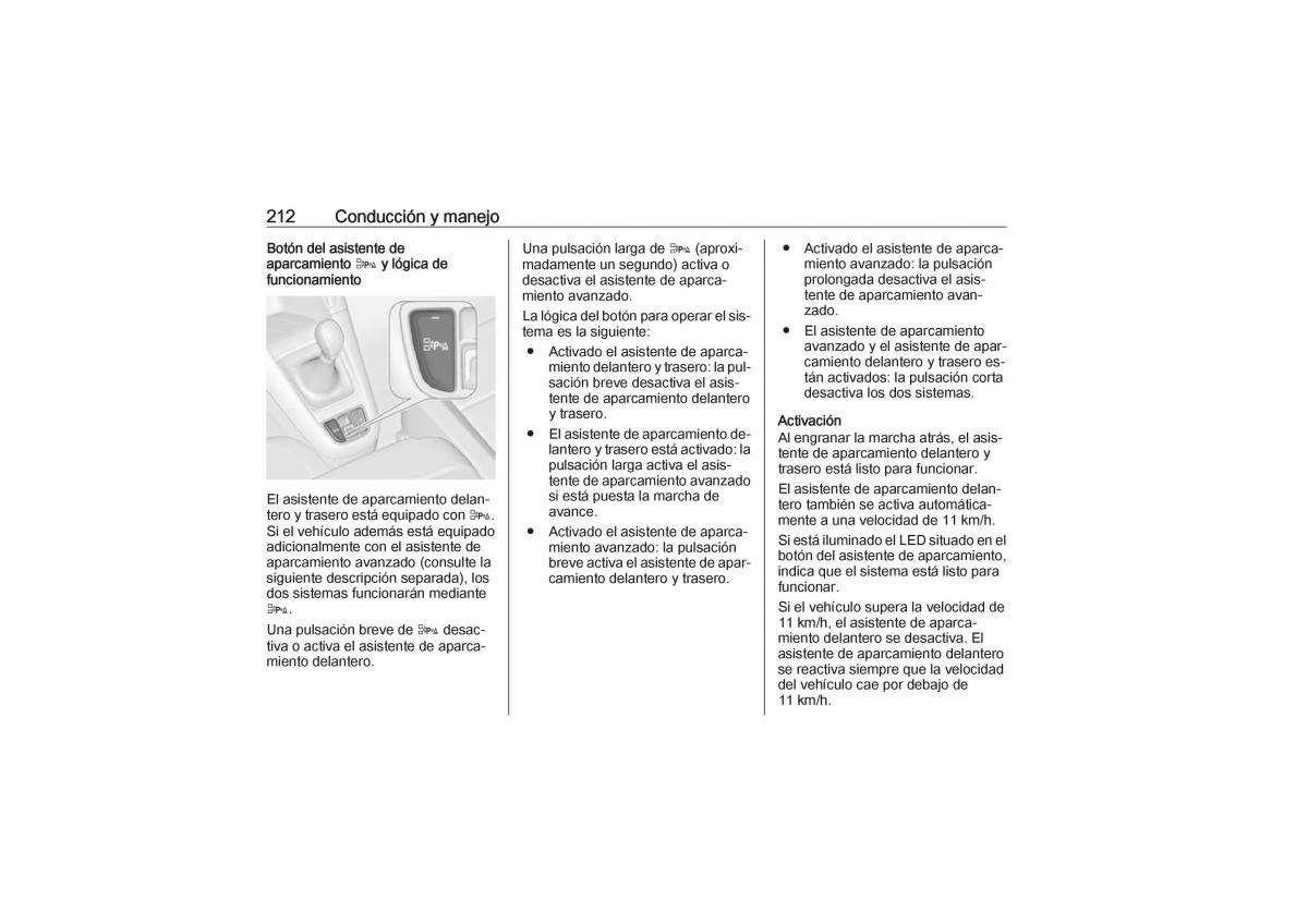 Opel Zafira C Tourer manual del propietario / page 214