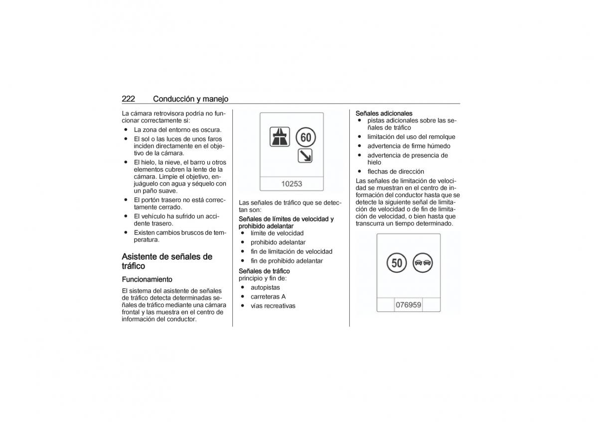 Opel Zafira C Tourer manual del propietario / page 224