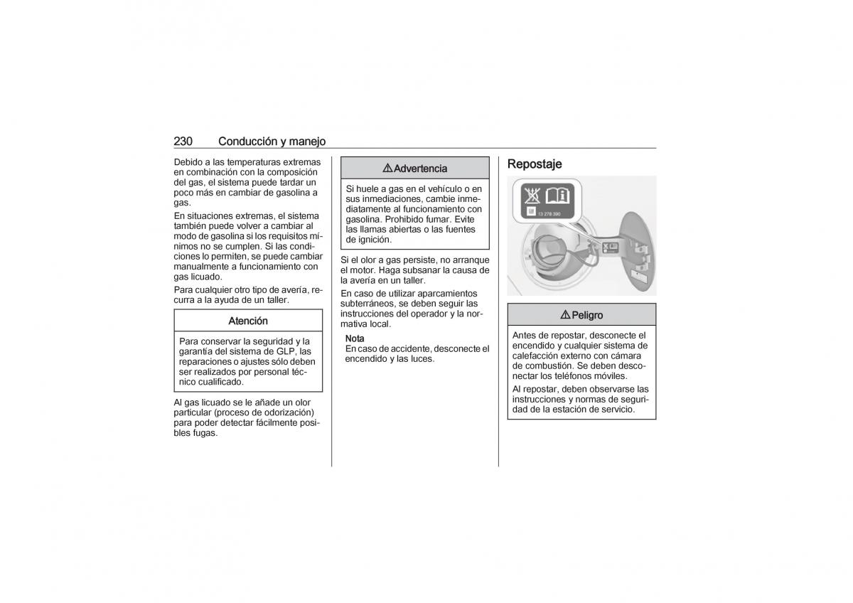 Opel Zafira C Tourer manual del propietario / page 232