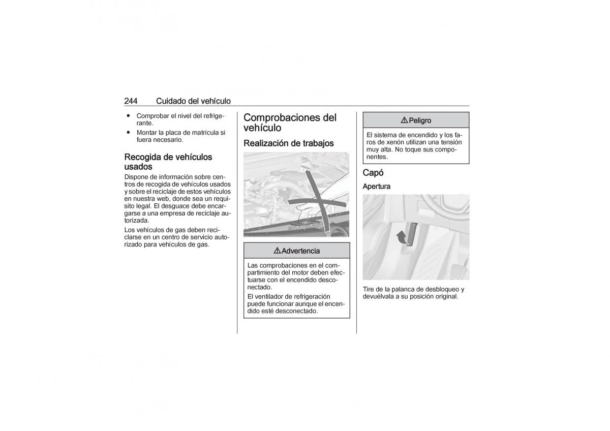 Opel Zafira C Tourer manual del propietario / page 246