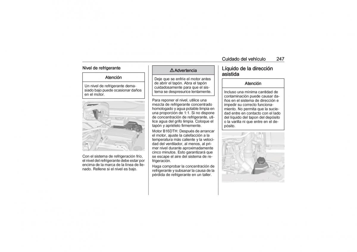 Opel Zafira C Tourer manual del propietario / page 249