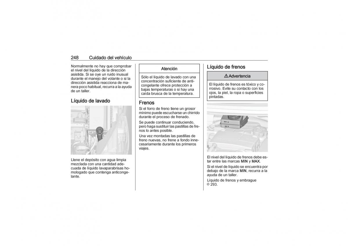 Opel Zafira C Tourer manual del propietario / page 250