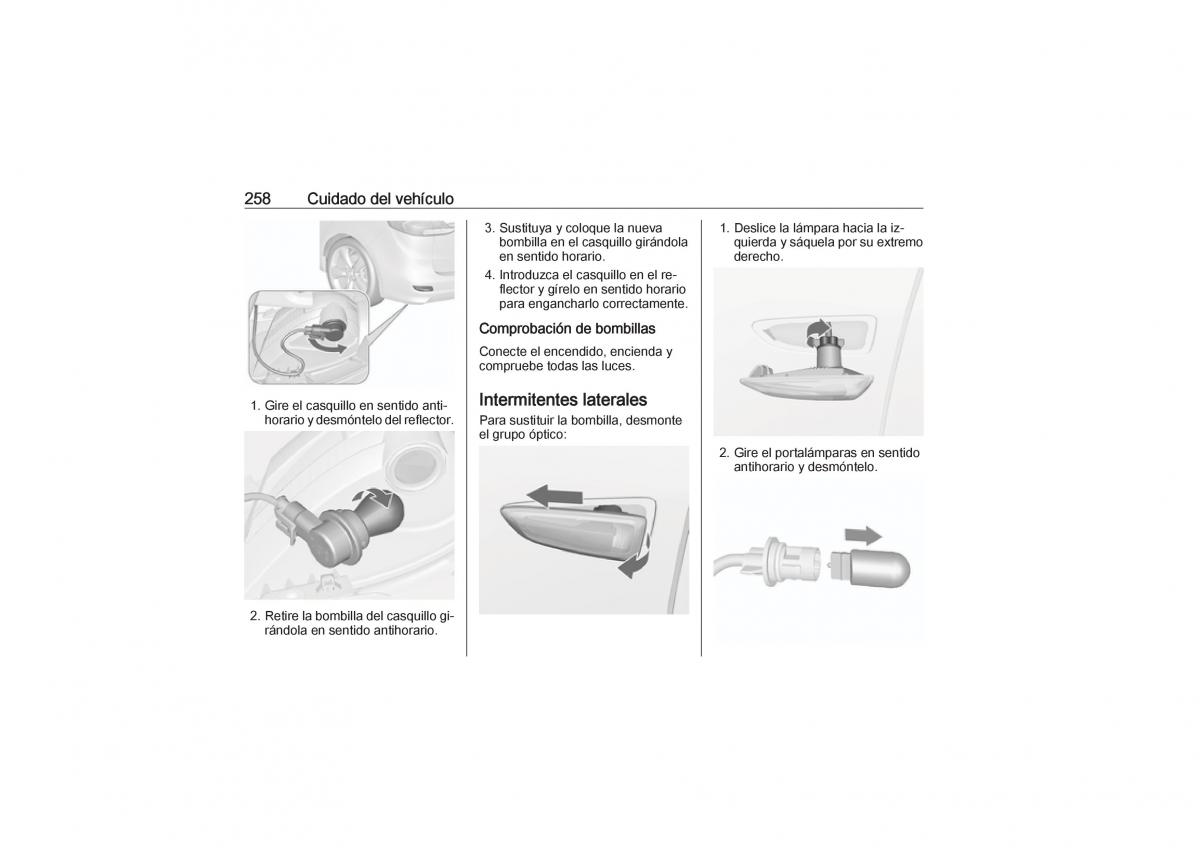 Opel Zafira C Tourer manual del propietario / page 260