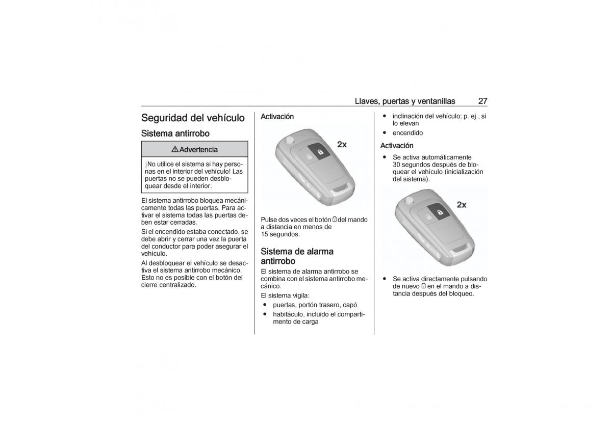 Opel Zafira C Tourer manual del propietario / page 29