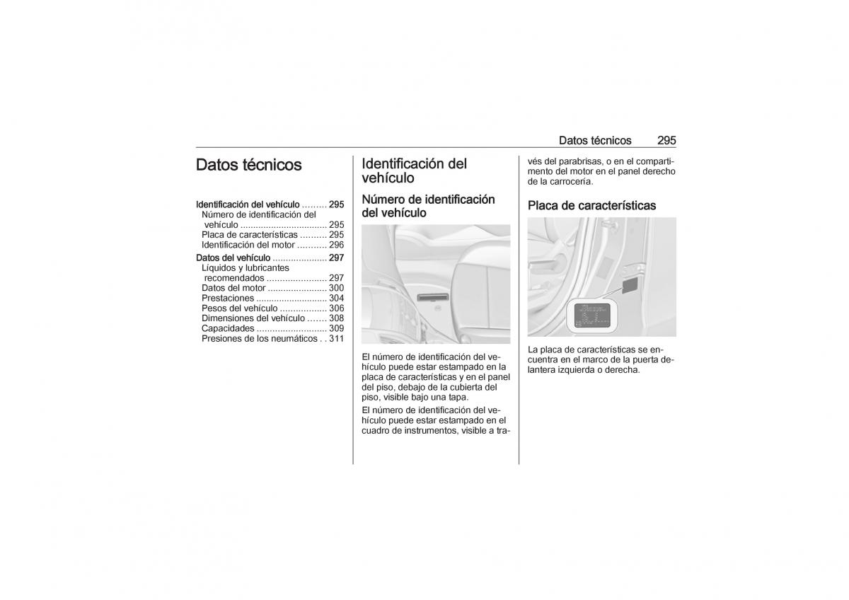 Opel Zafira C Tourer manual del propietario / page 297