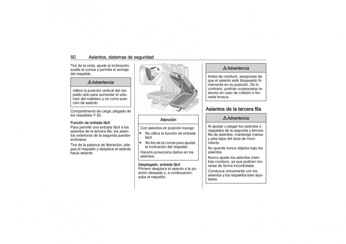 Opel Zafira C Tourer manual del propietario / page 52