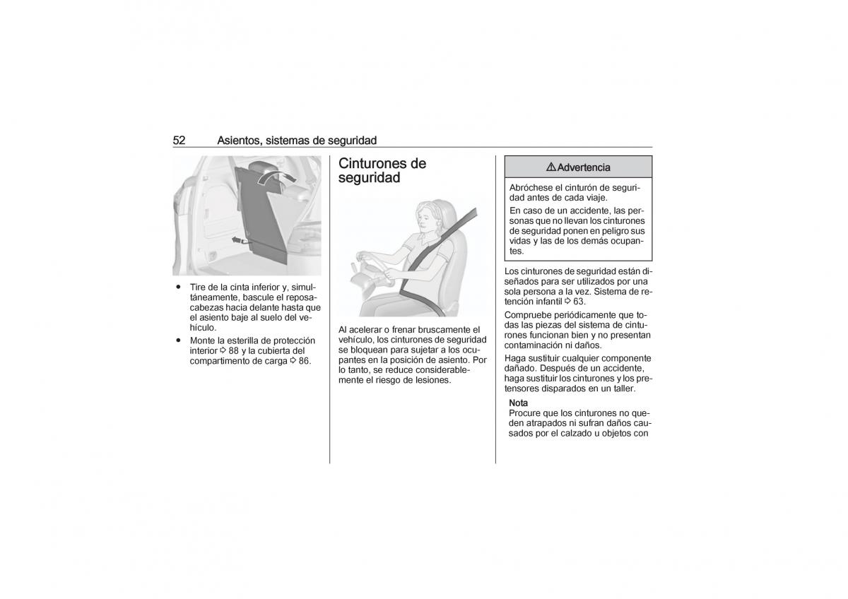 Opel Zafira C Tourer manual del propietario / page 54