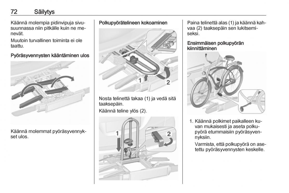 Opel Zafira C Tourer omistajan kasikirja / page 74