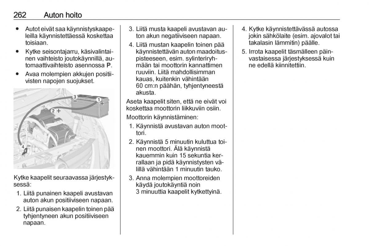 Opel Zafira C Tourer omistajan kasikirja / page 264