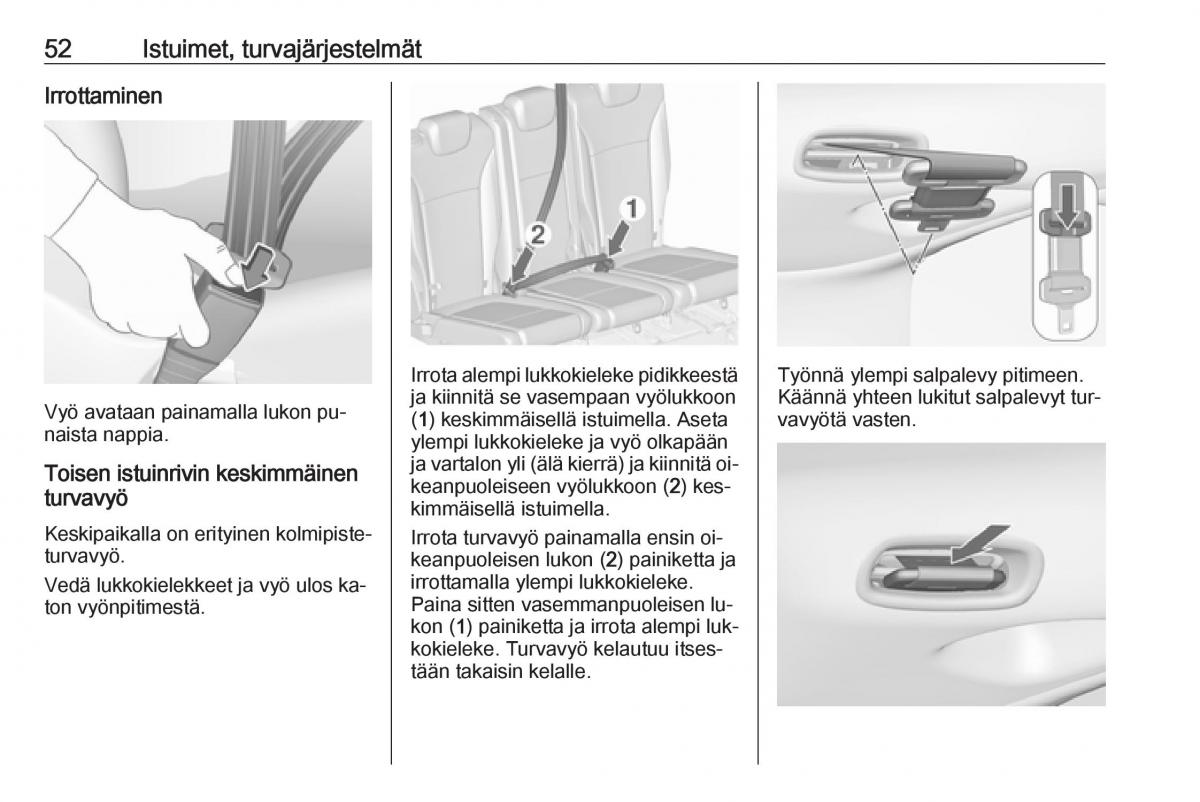 Opel Zafira C Tourer omistajan kasikirja / page 54