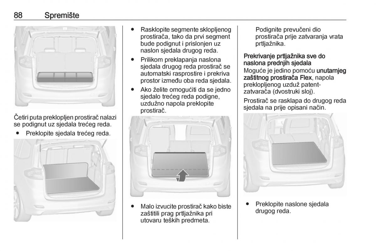 Opel Zafira C Tourer vlasnicko uputstvo / page 90