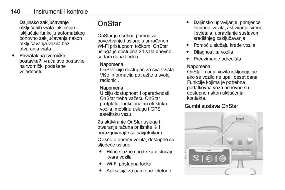 Opel Zafira C Tourer vlasnicko uputstvo / page 142