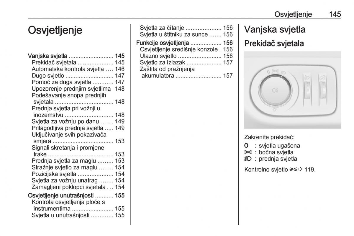 Opel Zafira C Tourer vlasnicko uputstvo / page 147