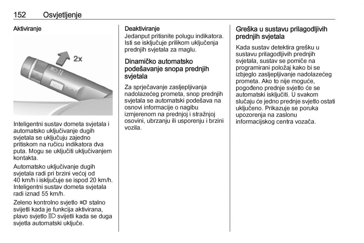 Opel Zafira C Tourer vlasnicko uputstvo / page 154