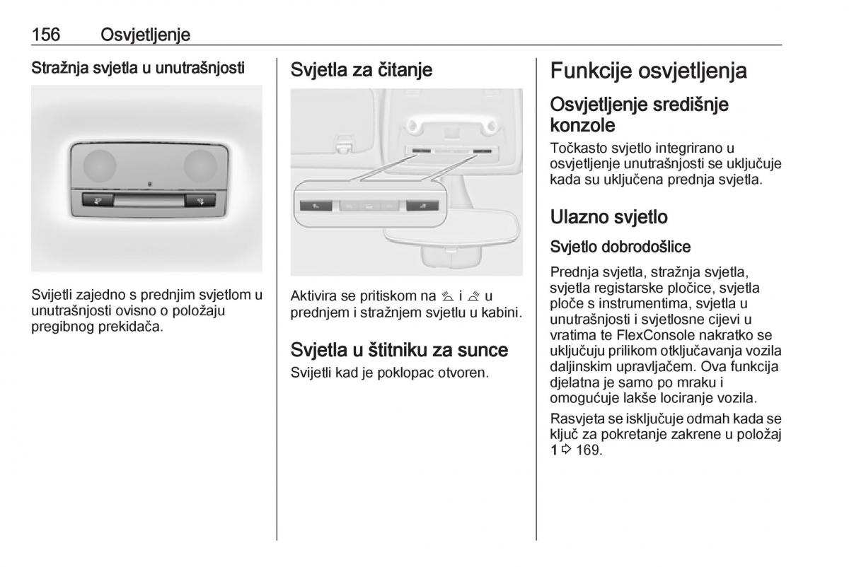 Opel Zafira C Tourer vlasnicko uputstvo / page 158