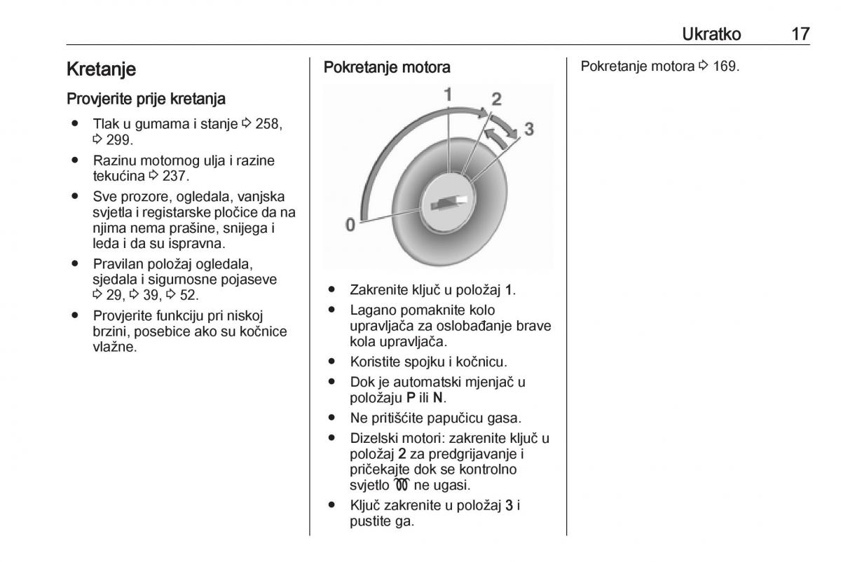 Opel Zafira C Tourer vlasnicko uputstvo / page 19