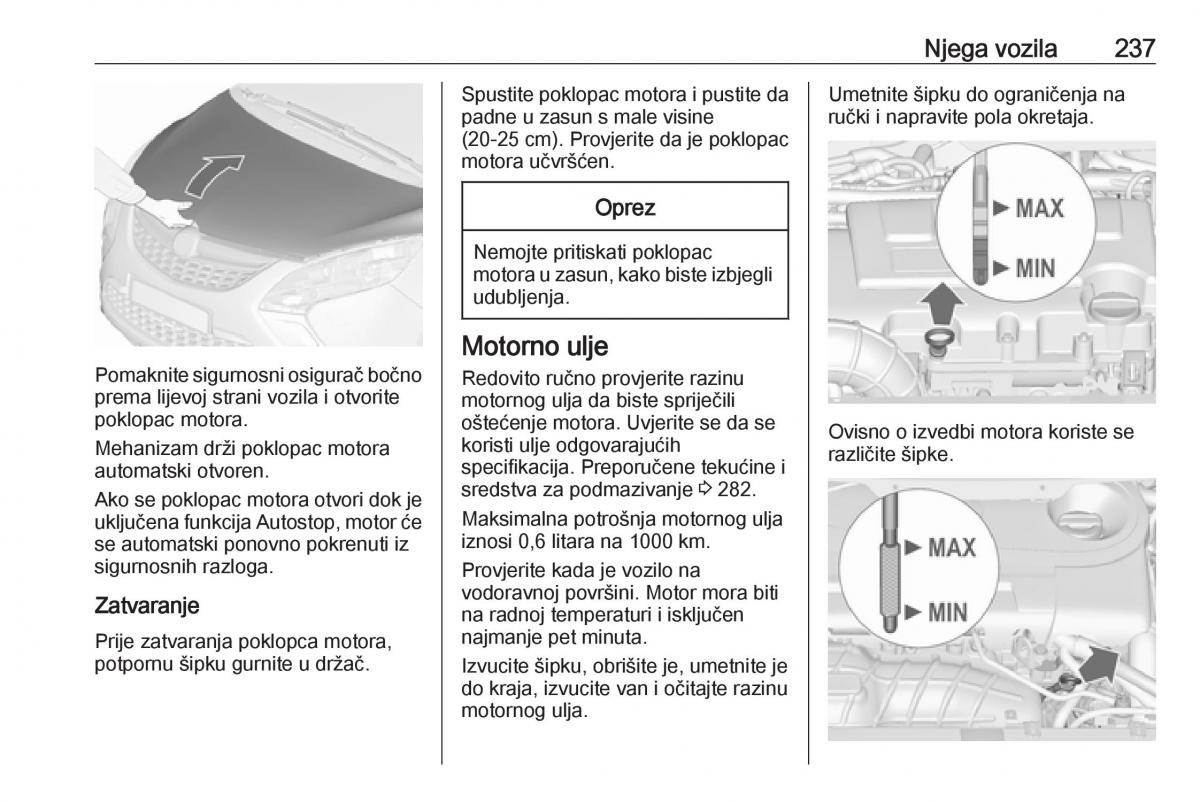 Opel Zafira C Tourer vlasnicko uputstvo / page 239