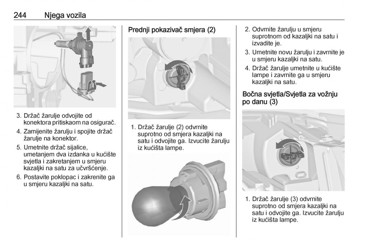 Opel Zafira C Tourer vlasnicko uputstvo / page 246