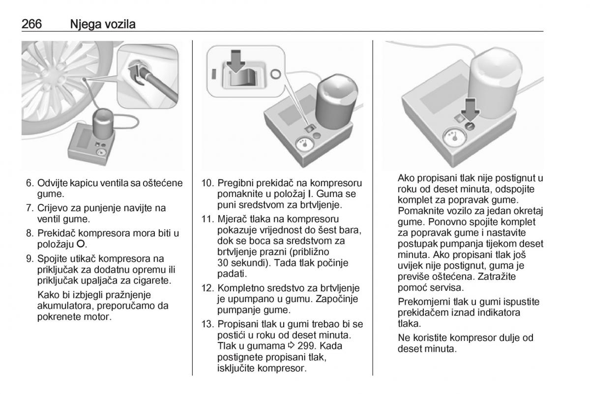 Opel Zafira C Tourer vlasnicko uputstvo / page 268