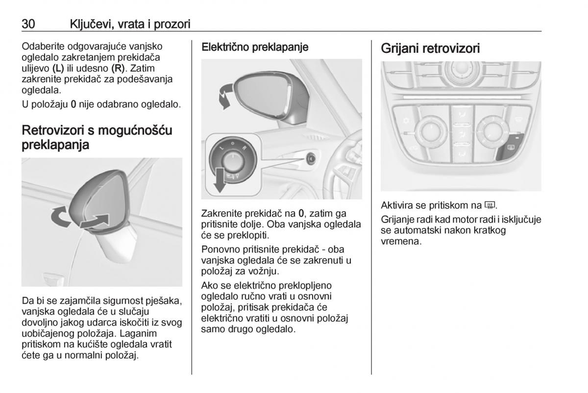 Opel Zafira C Tourer vlasnicko uputstvo / page 32