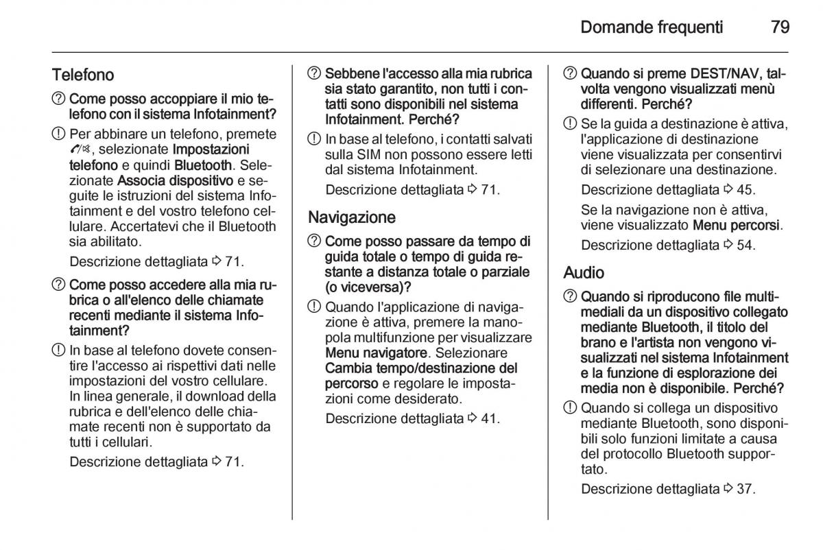 Opel Zafira C Tourer manuale del proprietario / page 79