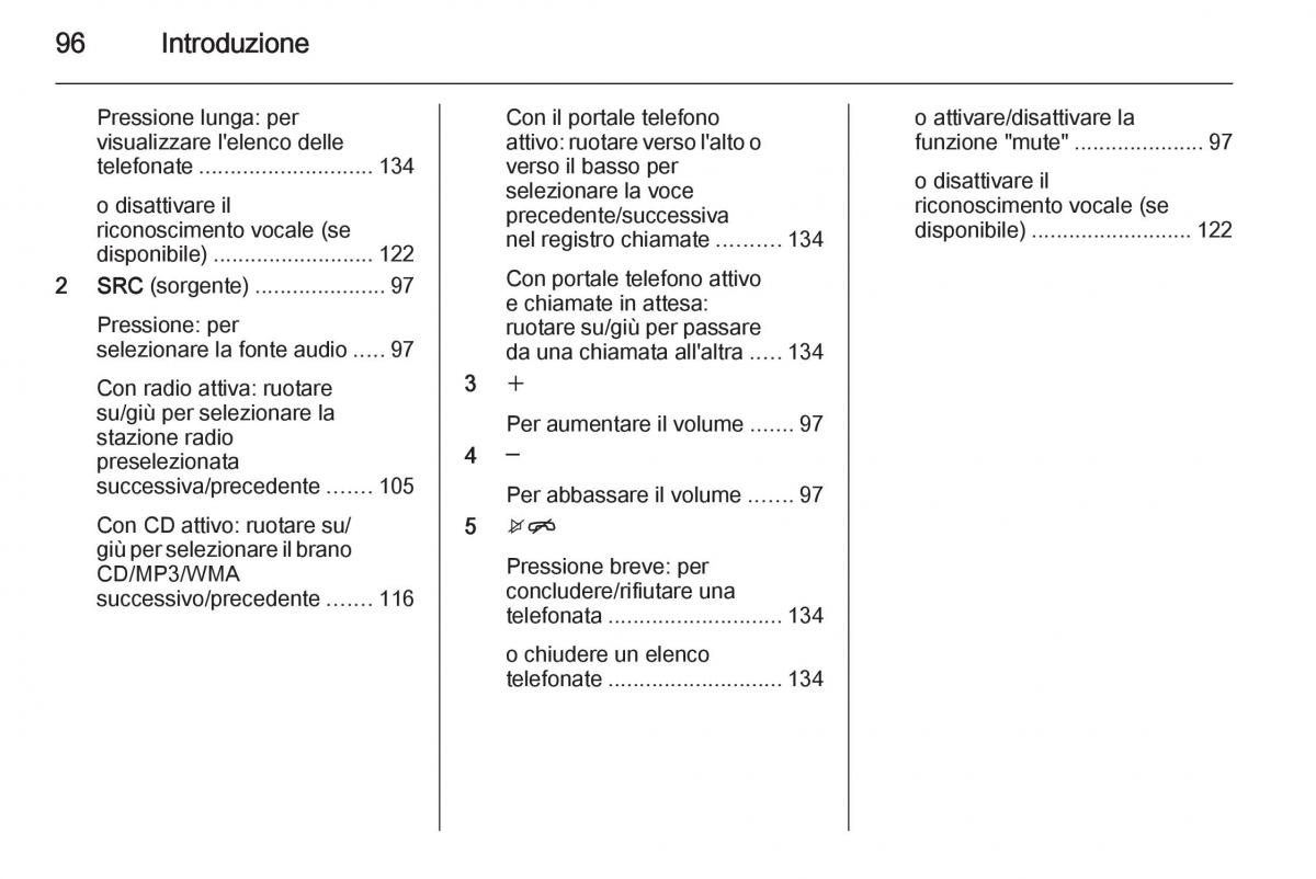 Opel Zafira C Tourer manuale del proprietario / page 96