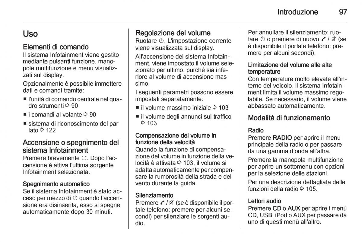 Opel Zafira C Tourer manuale del proprietario / page 97