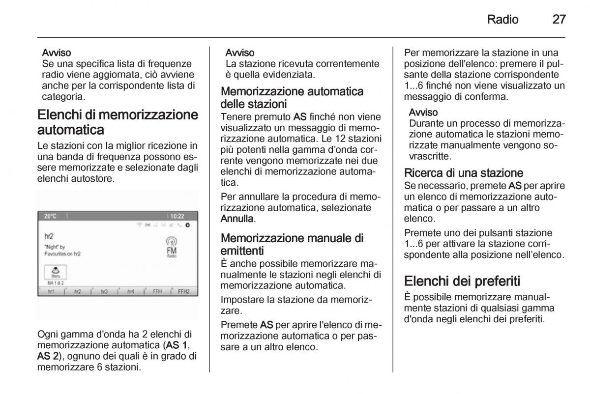 Opel Zafira C Tourer manuale del proprietario / page 27