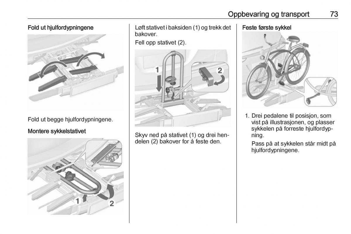 manual  Opel Zafira C Tourer bruksanvisningen / page 75