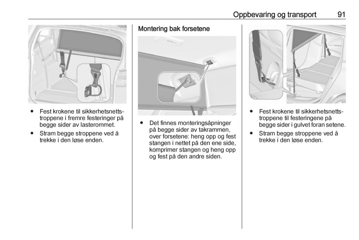 manual  Opel Zafira C Tourer bruksanvisningen / page 93