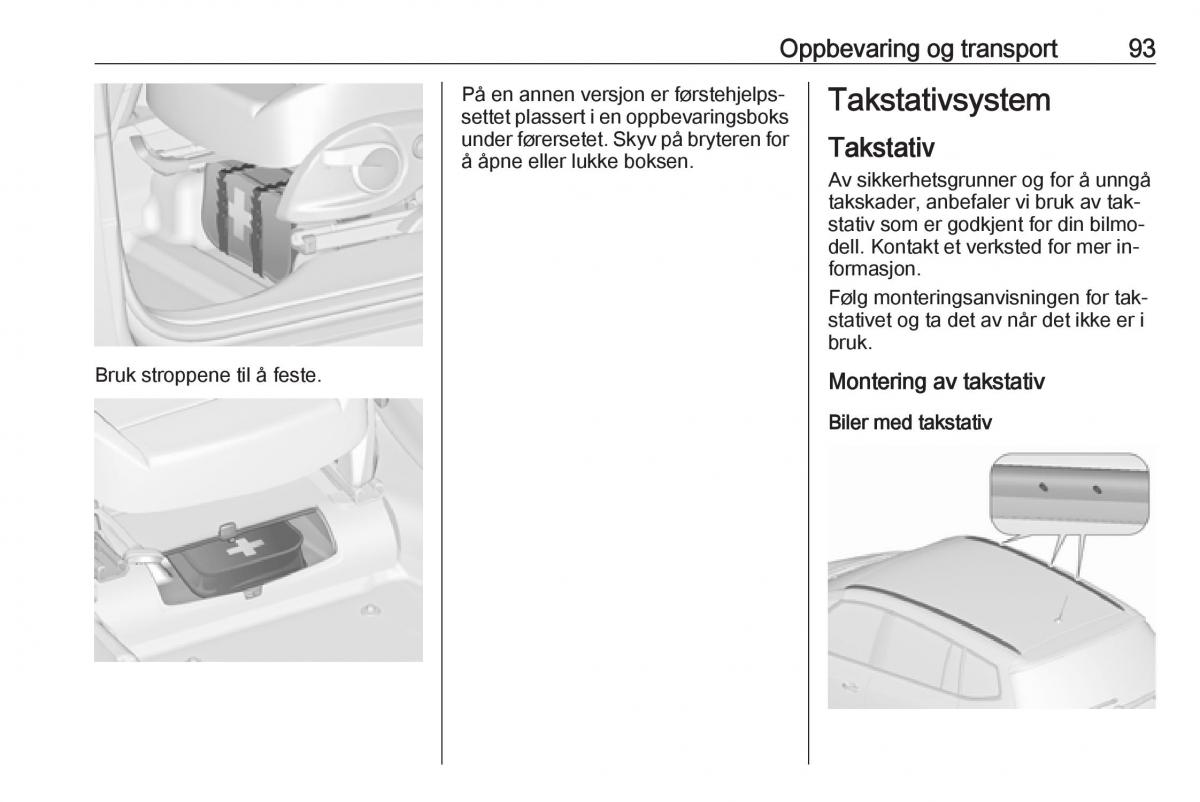 manual  Opel Zafira C Tourer bruksanvisningen / page 95