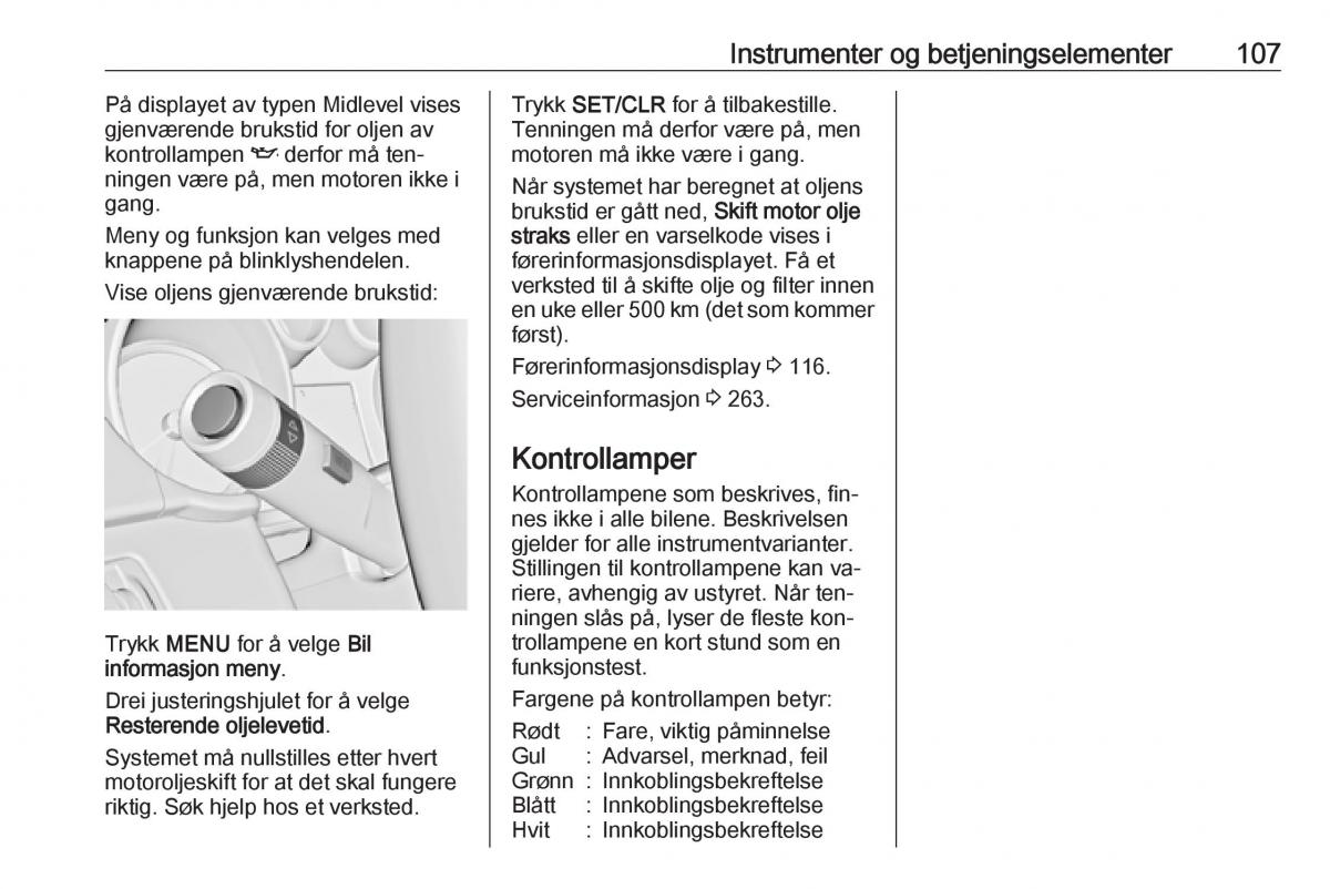 manual  Opel Zafira C Tourer bruksanvisningen / page 109