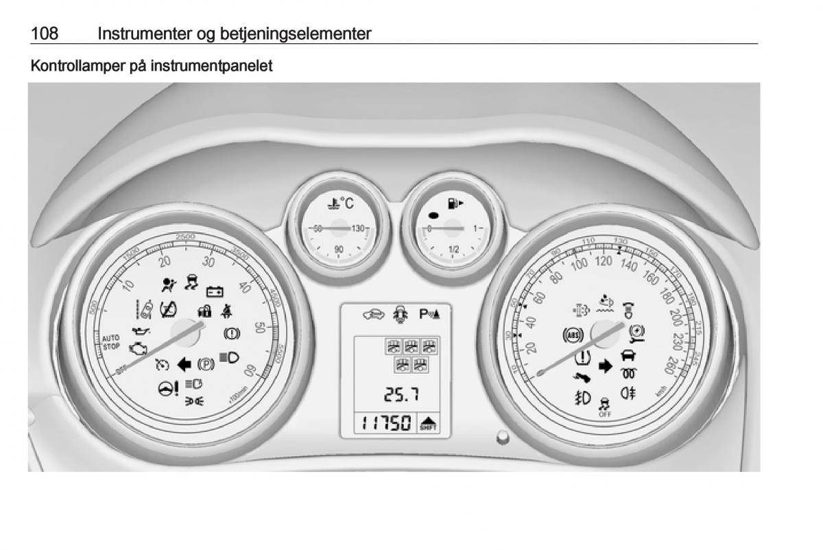 manual  Opel Zafira C Tourer bruksanvisningen / page 110