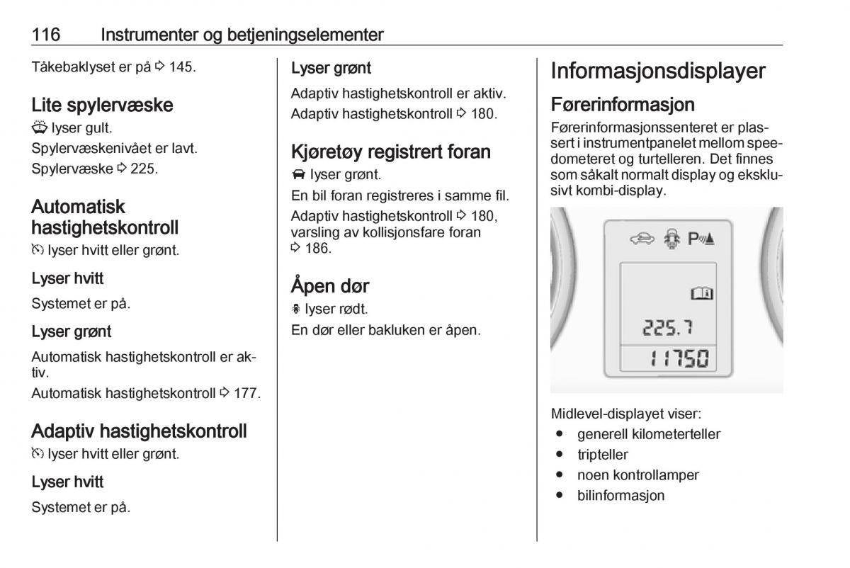 manual  Opel Zafira C Tourer bruksanvisningen / page 118