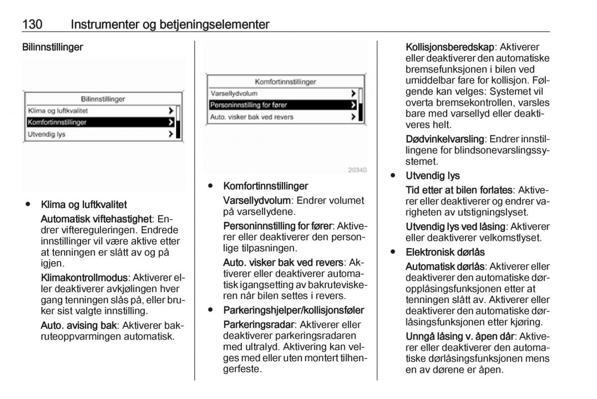 manual  Opel Zafira C Tourer bruksanvisningen / page 132