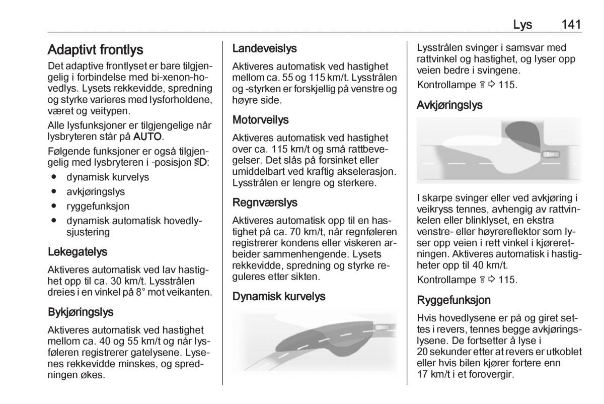 manual  Opel Zafira C Tourer bruksanvisningen / page 143