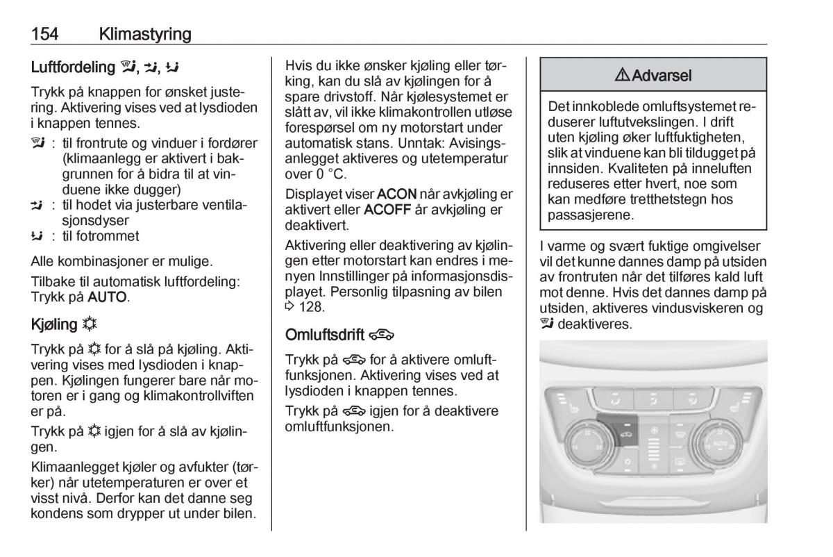 manual  Opel Zafira C Tourer bruksanvisningen / page 156