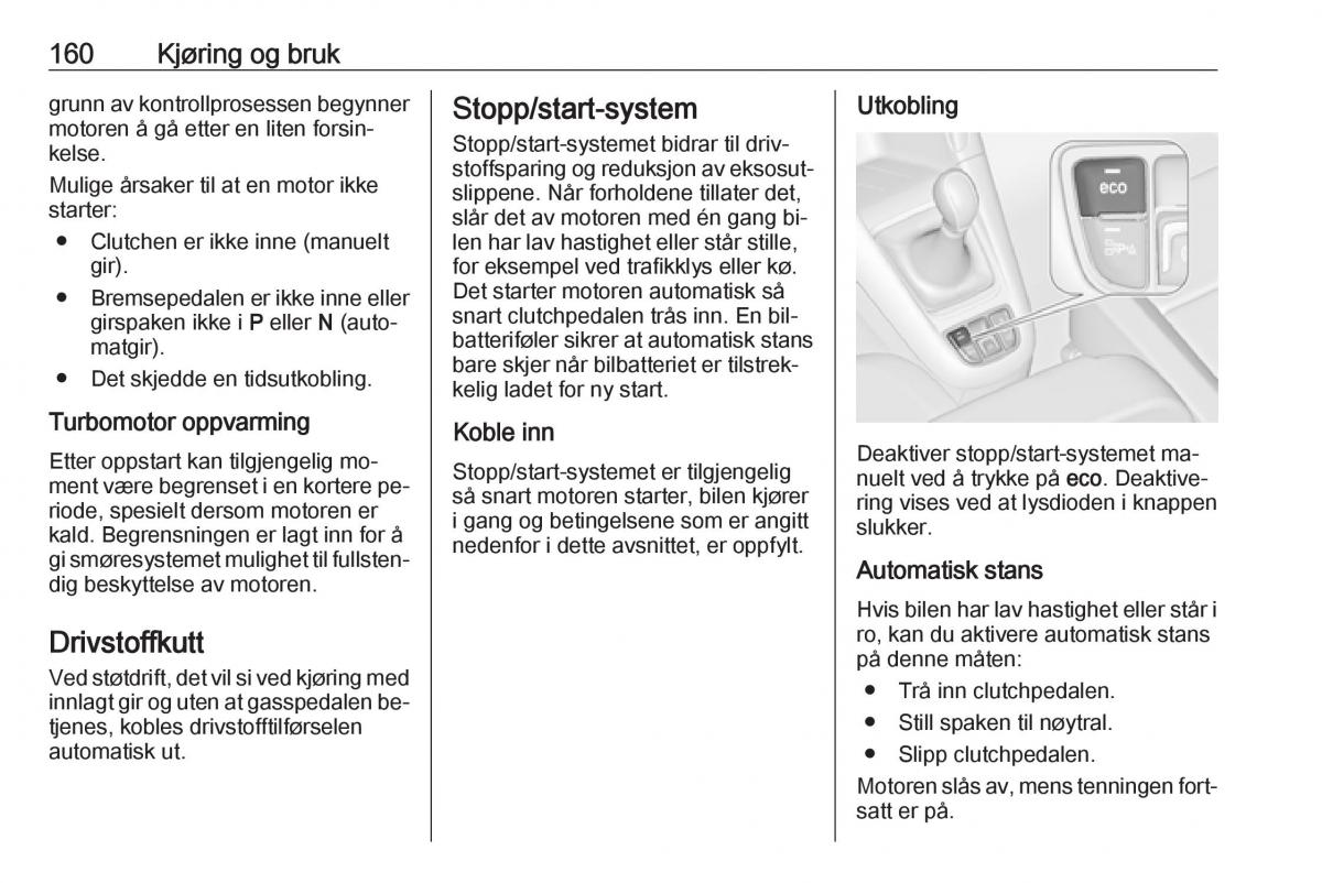 manual  Opel Zafira C Tourer bruksanvisningen / page 162