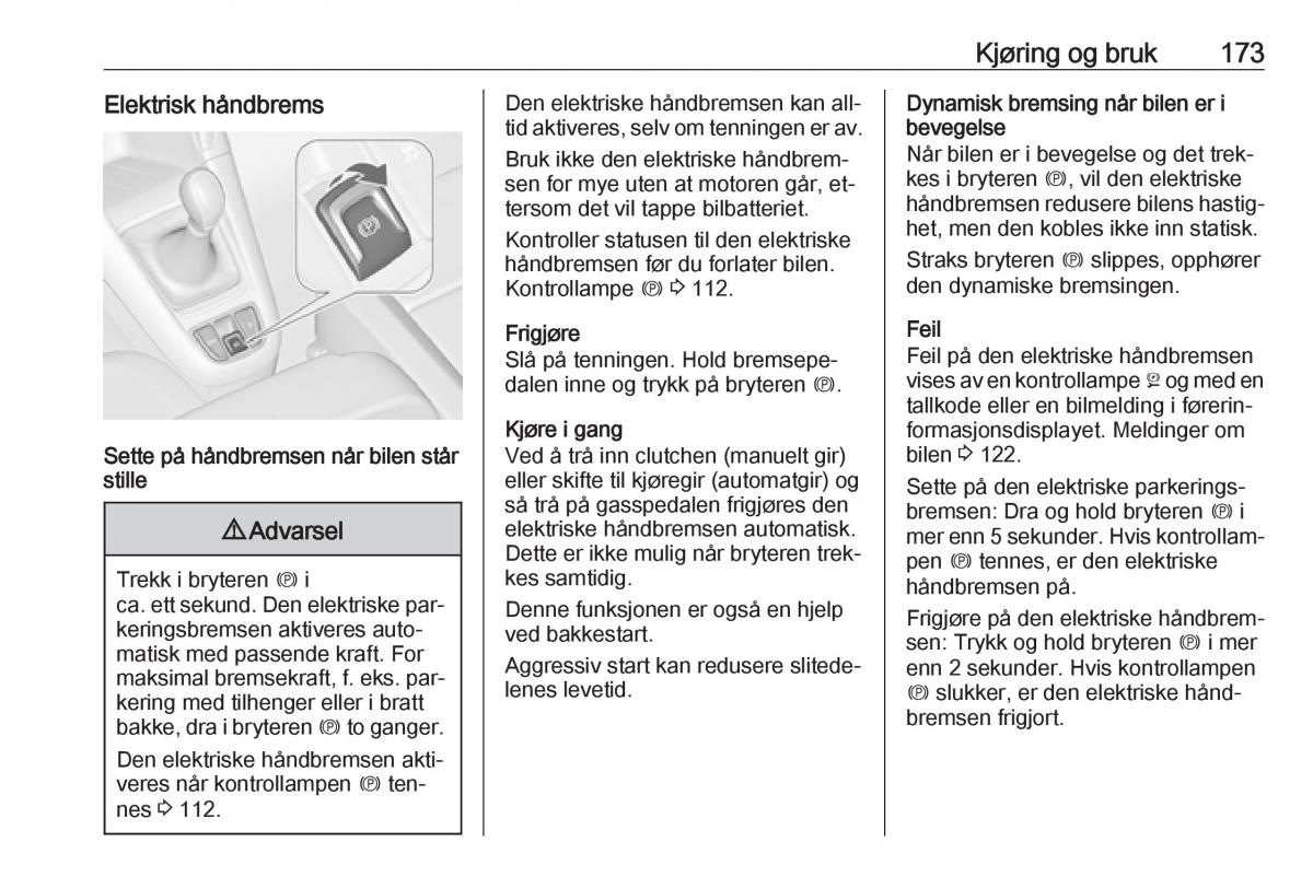 manual  Opel Zafira C Tourer bruksanvisningen / page 175