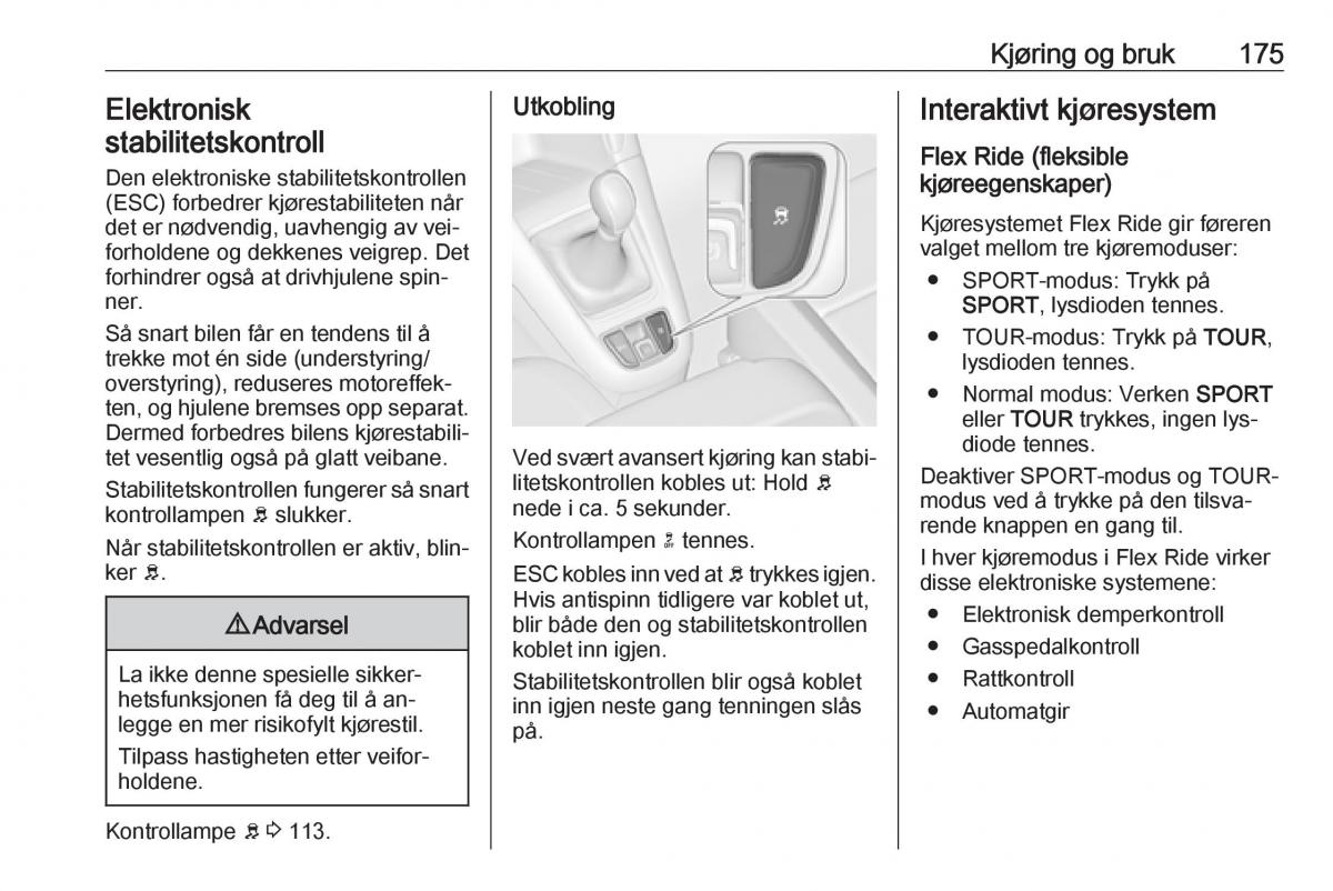 manual  Opel Zafira C Tourer bruksanvisningen / page 177