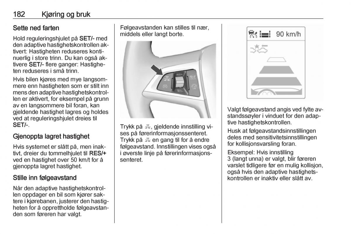 Opel Zafira C Tourer bruksanvisningen / page 184