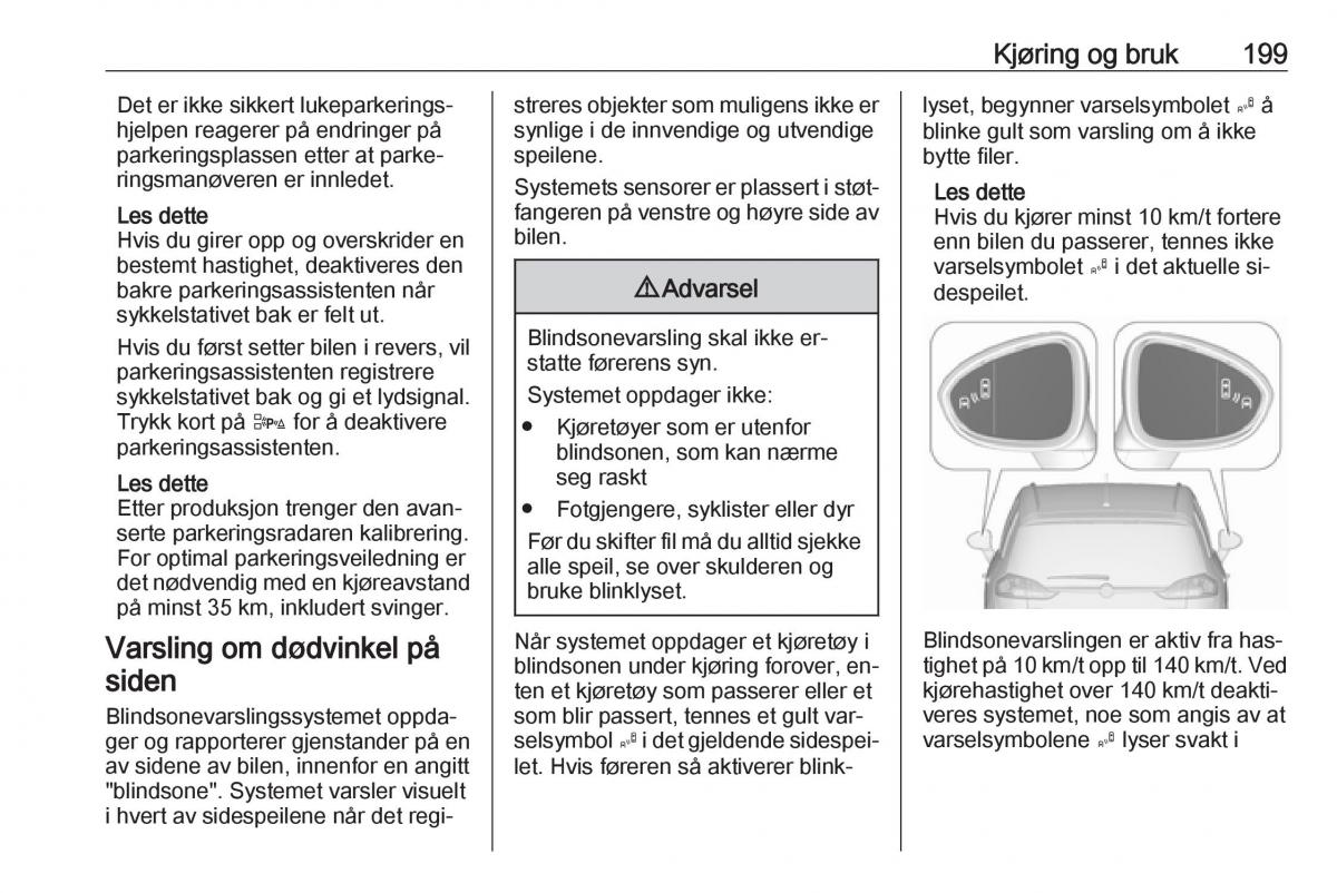 manual  Opel Zafira C Tourer bruksanvisningen / page 201