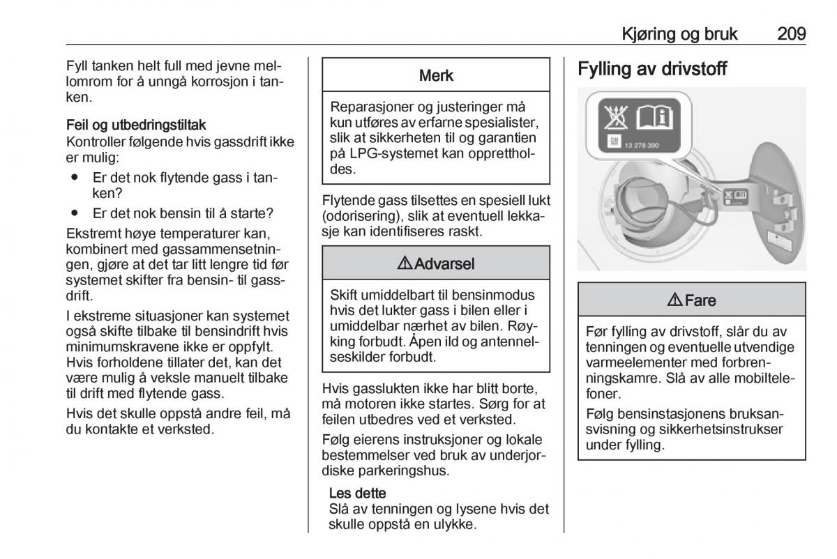 manual  Opel Zafira C Tourer bruksanvisningen / page 211