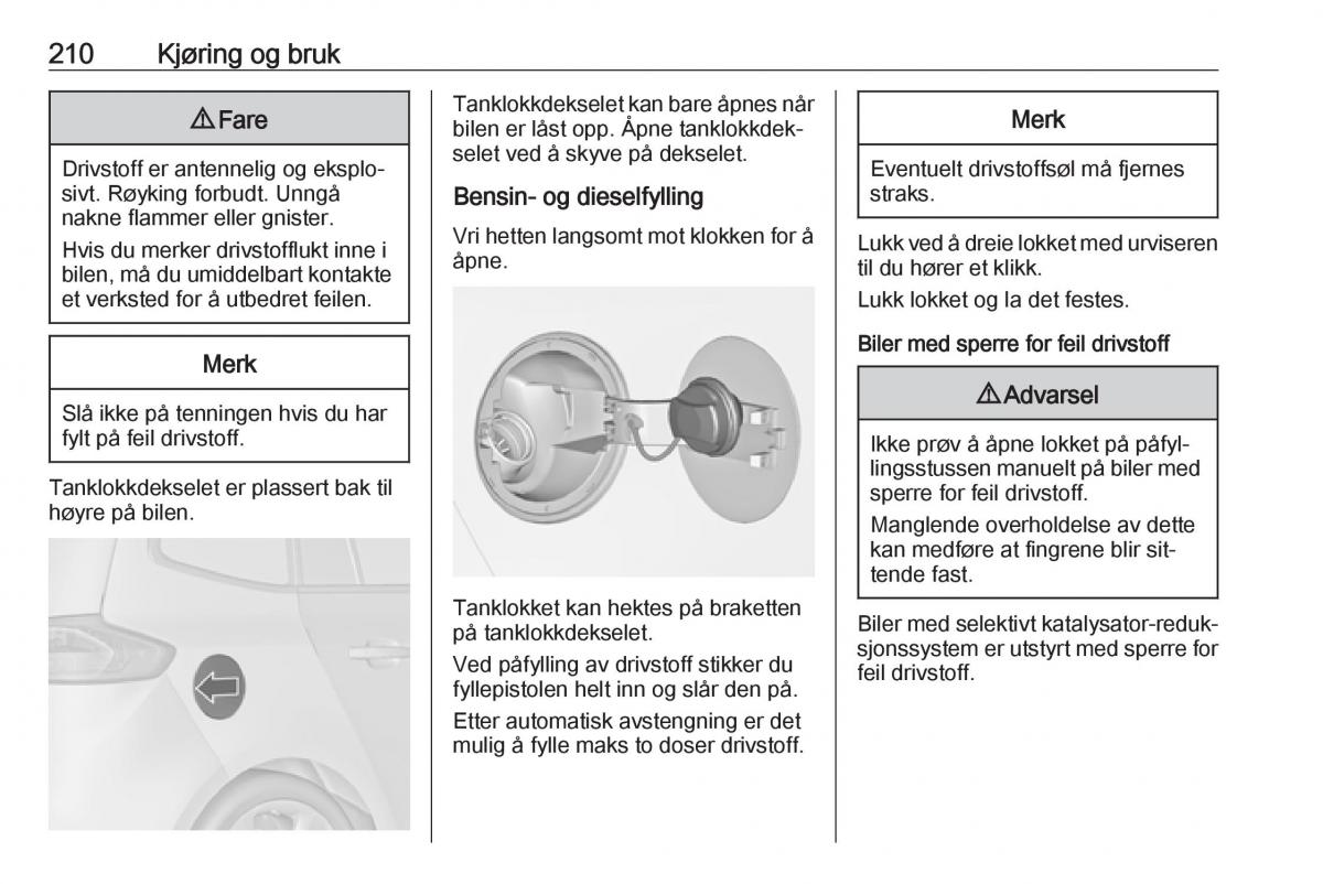 manual  Opel Zafira C Tourer bruksanvisningen / page 212