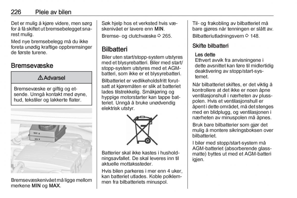 manual  Opel Zafira C Tourer bruksanvisningen / page 228